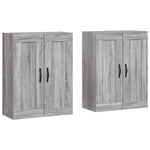 Wall Mounted Cabinets 2 pcs Grey Sonoma Engineered Wood 3198015