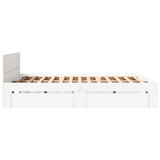 Bed Frame with Headboard without Mattress White 160x200 cm 3295548