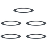 suitable for Flat Tree Rings 5 pcs Anthracite 90 / 120 cm Steel 873723