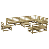 11 Piece Garden Sofa Set Impregnated Wood Pine 3299488
