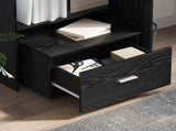 Drawer Cabinet with Wheel Black Oak 55 x 45 x 31 cm 869307