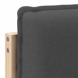 Upholstered Headboard Natural and Dark Grey 200 cm 879994