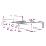 Bed Frame without Mattress with Drawers 120x200 cm 3103554
