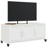 TV Cabinet White 100.5x39x43.5 cm Steel 846649
