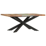 Dining Table Varied wood colours and black legs Reclaimed wood 285966