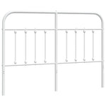 ZNTS Metal Headboard White 150 cm 352661
