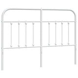 ZNTS Metal Headboard White 150 cm 352661