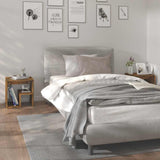 Bed Cabinets 2 pcs Smoked Oak 40x30x40 cm Engineered Wood 815178