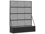 Garden Trellis Planter Black 105 x 30 x 170 cm Metal 366617