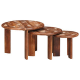 Nesting Coffee Tables 3 pcs Multicolour Solid Reclaimed Wood 4104656