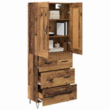 Highboard Old Wood 69.5 x 34 x 180 cm Engineered Wood 3415622