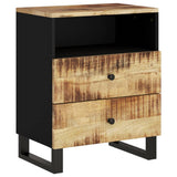 Bedside Cabinet 50x33x62 cm Solid Wood Mango&Engineered Wood 350664