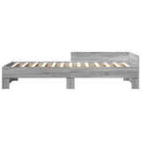 Bed Frame with Headboard Grey Sonoma 80 x 200 cm 8009039