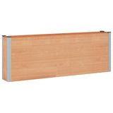 Garden Raised Bed Brown 200 x 30 x 72 cm WPC and Aluminium 42039031