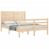 Bed Frame without Mattress 140x190 cm Solid Wood 3195006