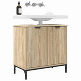 Bathroom Sink Cabinet with Door Sonoma Oak 60.5 x 33.5 x 61 cm 883416