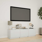 TV Cabinet with LED White 140 x 34 x 40 cm Engineered Wood 3418710