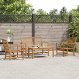 Garden Sofa Set Natural Solid teak wood 3356852