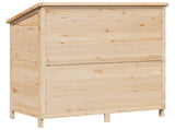 Garden Shed Natural 106 x 56 x 113.5 cm Solid Fir Wood 42033456