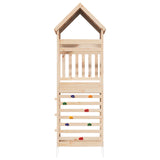 Outdoor Play Tower Natural 53 x 85 x 264 cm Solid Pine Wood 826532