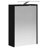 Bathroom Mirror Cabinet Black Oak 43 x 16 x 62.5 cm 889144