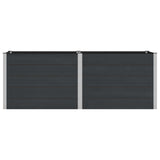 Garden Raised Bed Black 250 x 100 x 91 cm 42038991