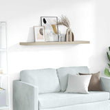 Floating Wall Shelf Oak 120x23.5x3.8 cm MDF 323883