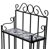 Plant Stand Plant Display Black White Mosaic Pattern 41133