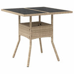 Garden Dining Set 3 pcs Beige Poly rattan 3334931