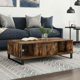 Coffee Table Smoked Oak 104x60x35 cm Engineered Wood 827097