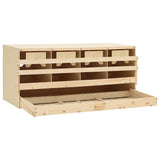 170658 Chicken Laying Nest 4 Compartments 106x40x45 cm Solid Pine Wood