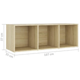 3 Piece TV Cabinet Set Sonoma Oak Engineered Wood 3080018