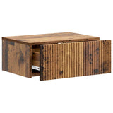 Wall-Mounted Bedside Cabinet 2 pcs Old Wood 49 x 34.5 x 20 cm 898462