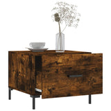 Coffee Tables 2 pcs Smoked Oak 50x50x40 cm Engineered Wood 829407