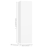4 Piece TV Cabinet Set White Engineered Wood 3078676