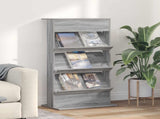 Magazine Rack Grey Sonoma 70 x 41 x 126 cm Engineered Wood 899532