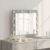 Vanity Mirror Rectangular Concrete Grey 60 x 55 x 18 cm 868288