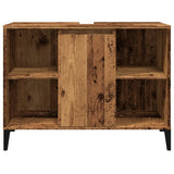 Sink Cabinet Old Wood 80x33x60 cm Engineered Wood 857135