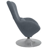 Egg Chair Dark Grey 63 x 73 x 90 cm Velvet 42002725