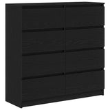 Sideboard Black Oak 100x35x99 cm Engineered Wood 3328490