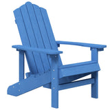 Garden Chair Aqua blue HDPE , steel 3095707