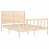 Bed Frame without Mattress Small Double Solid Wood Pine 3193176
