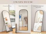 162cm Aluminium Frame Standing Mirror - Black T3398P344868