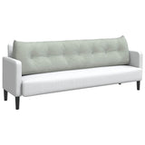 Back Pillow Light Grey 200 x 24 x 50 cm Velvet 42014603