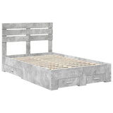 Bed Frame with Drawer with Headboard Manual Engineered Wood 3411670