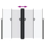 ZNTS Retractable Side Awning White 180x600 cm 4004646