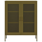 Storage Cabinet Olive Green 80x35x101.5 cm Steel 336171