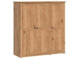Wardrobe PANAMA Honey 131.5 x 50 x 185 cm Solid Pine Wood 42042133
