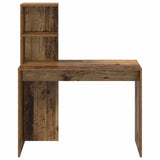 Desk with Shelf Old Wood 102 x 50 x 124 cm Engineered Wood 869360