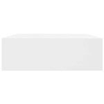Floating Wall Shelves with Drawers 2 pcs White 48 cm 276001